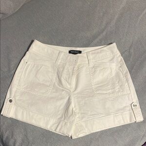 White House Black Market White Cargo Shorts